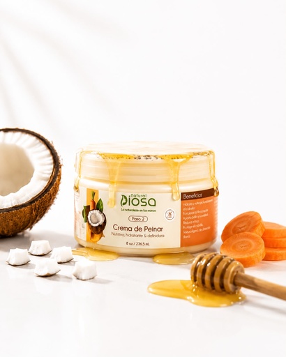 Crema de peinar de Zanahoria Humectante-Definidora 8oz